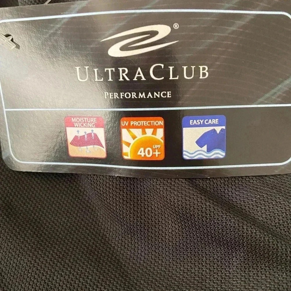 💥🆕Ultra Club Men Black Cool & Dry Performance Polo Shirt XL🆕 - Picture 9 of 9
